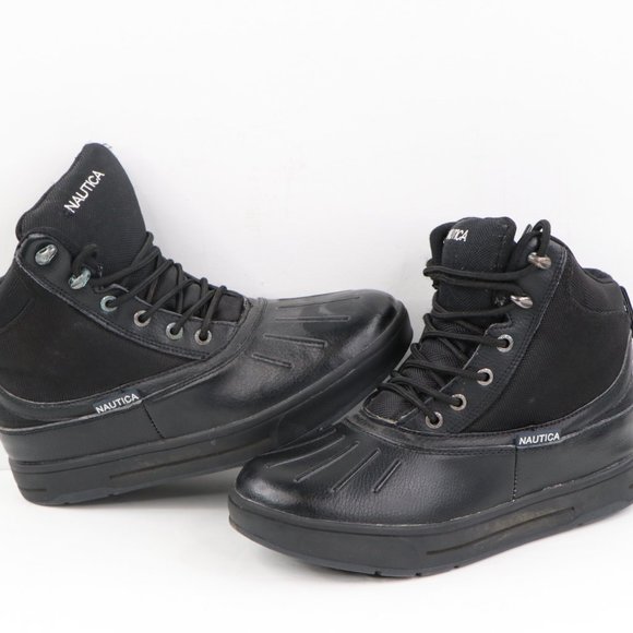 Vintage Nautica Leather Rubber Snow Duck Boots 7 main image 6